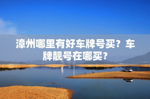 漳州哪里有好车牌号买？车牌靓号在哪买？-第1张图片-车牌靓号网