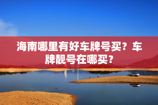 海南哪里有好车牌号买？车牌靓号在哪买？-第1张图片-车牌靓号网