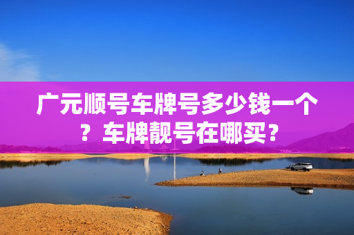 广元顺号车牌号多少钱一个？车牌靓号在哪买？-第1张图片-车牌靓号网