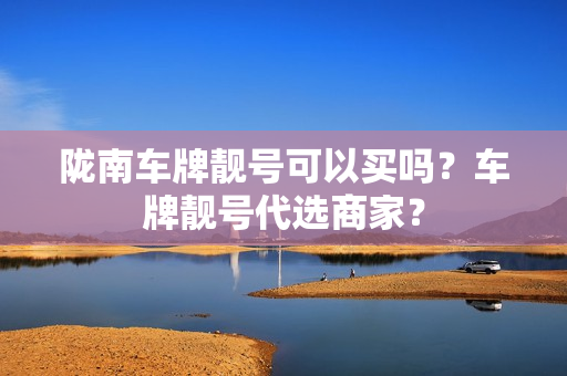 陇南车牌靓号可以买吗？车牌靓号代选商家？-第1张图片-车牌靓号网