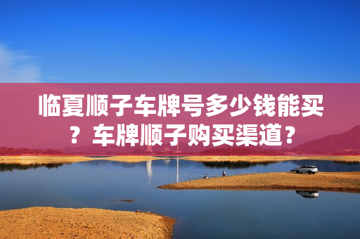 临夏顺子车牌号多少钱能买？车牌顺子购买渠道？-第1张图片-车牌靓号网