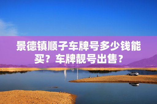 景德镇顺子车牌号多少钱能买？车牌靓号出售？-第1张图片-车牌靓号网