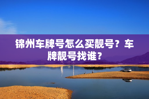 锦州车牌号怎么买靓号？车牌靓号找谁？-第1张图片-车牌靓号网