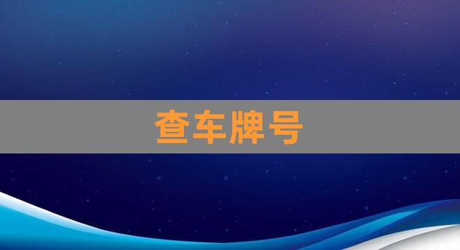 千查！河池市车牌靓号在哪买“次样更”