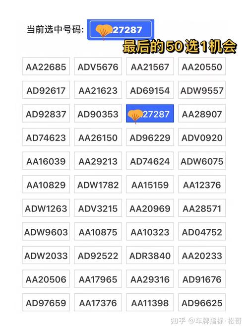 火口！浙江选车号怎样能选到好号“放标等”